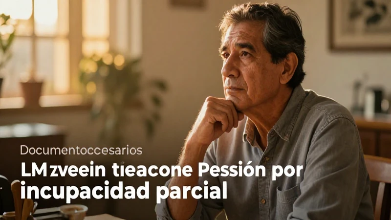 Requisitos para pensión parcial de incapacidad IMSS