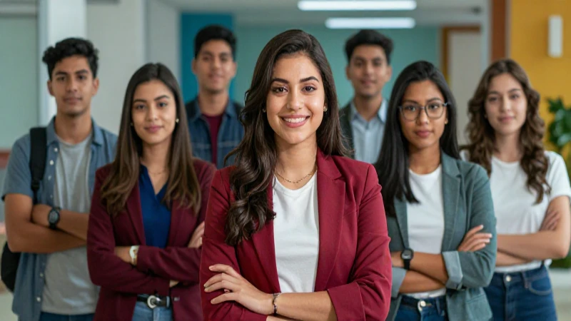 Estudiantes mexicanos ambiciosos, futuro brillante