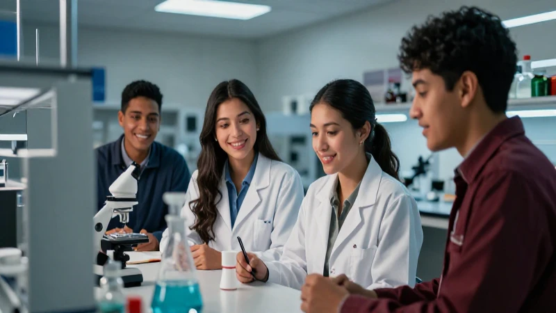 Estudiantes mexicanos colaboran en laboratorios modernos