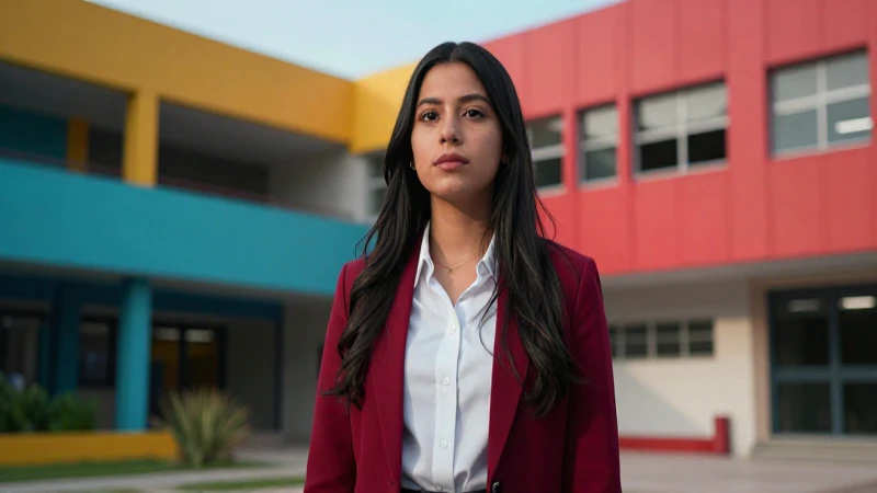 Retrato cinematográfico de joven estudiante mexicano