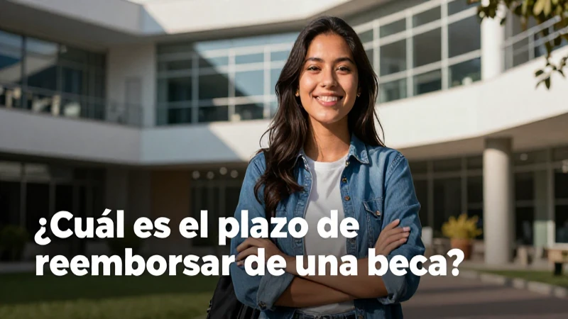 ¿Cuál es el plazo de reembolso de una beca?