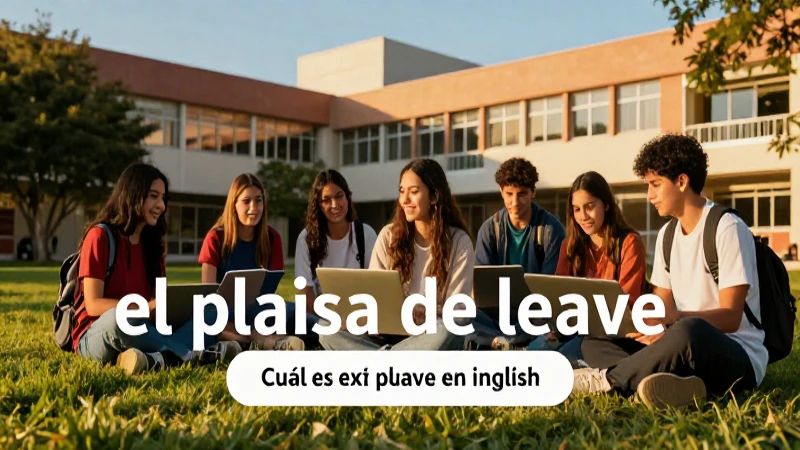 Plural de leave: reglas y ejemplos