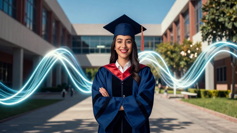 Estudiante mexicano brillante, confianza y conocimiento vibrante