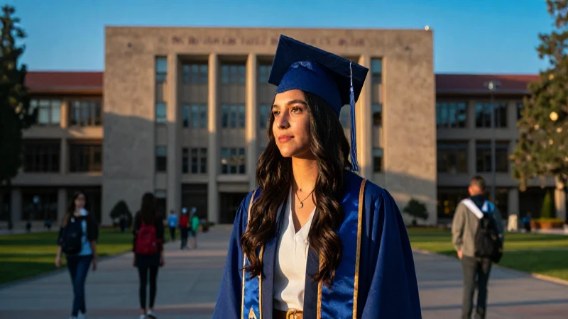 Mexicana ambiciosa en campus moderno