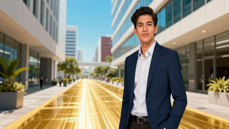 Éxito profesional mexicano en camino dorado