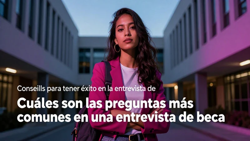 Imagen impactante de entrevista a becas