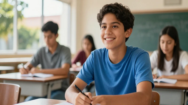 Estudiante mexicano moderno en campus vibrante