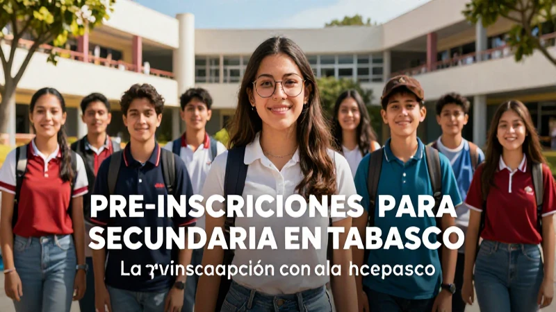 Preinscripción secundaria Tabasco: plazos y proceso