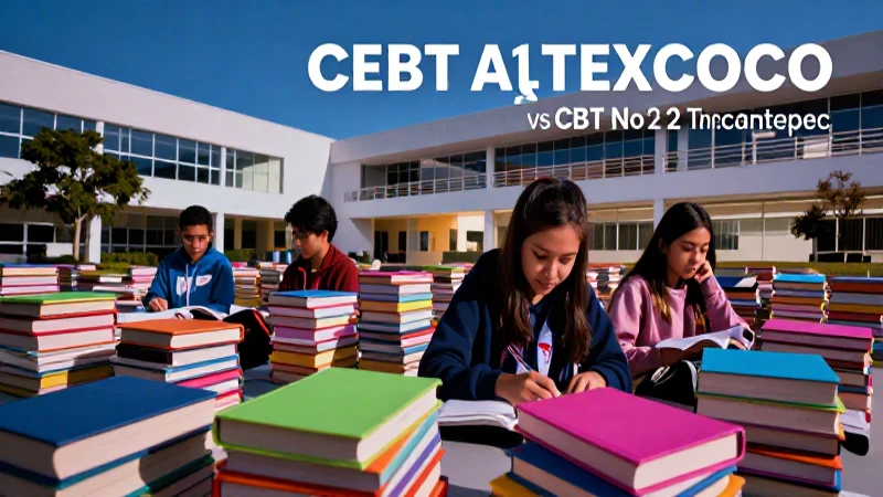 Comparativa de oferta académica: CBT Texcoco vs. Zinacantepec
