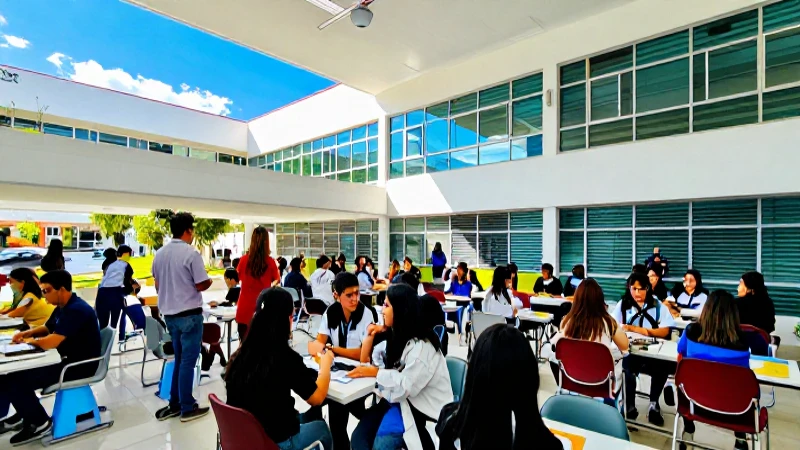 Comparativa de infraestructura escolar y progreso