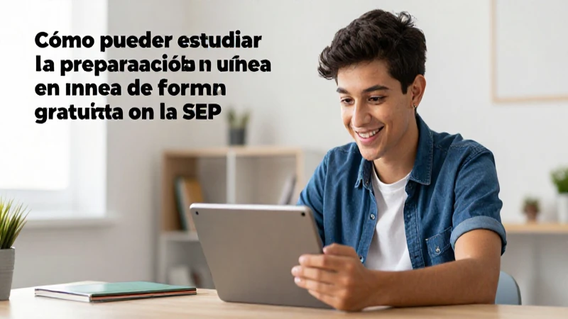 Estudiar la preparatoria en línea es fácil y gratuito