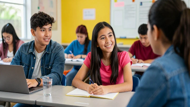 Aprendizaje colaborativo exitoso en aula moderna