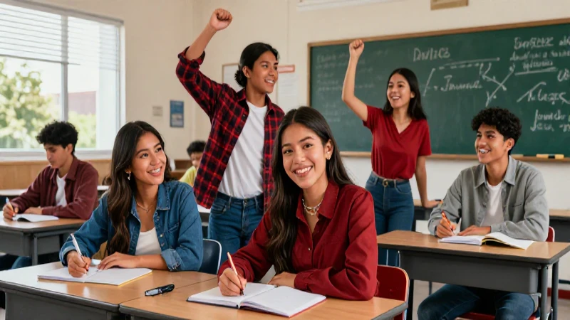 Mexican estudiantes colaboran exitosamente en clase