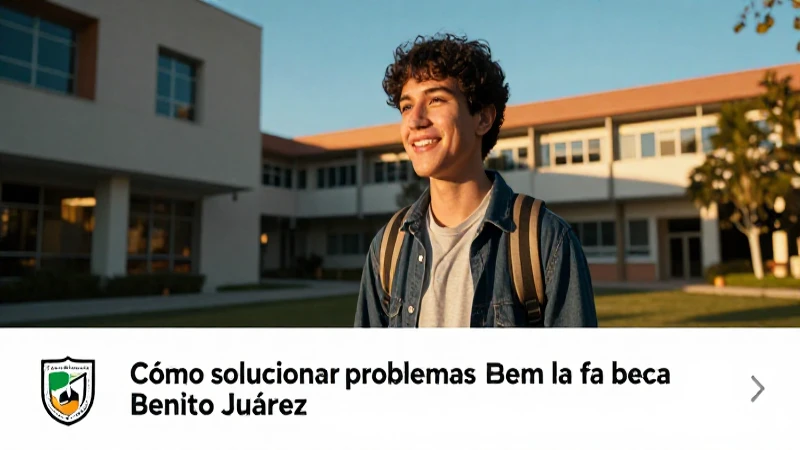 Beca Benito Juárez: Solución de problemas
