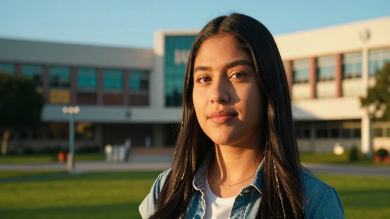 Retrato cinematográfico de estudiante mexicano