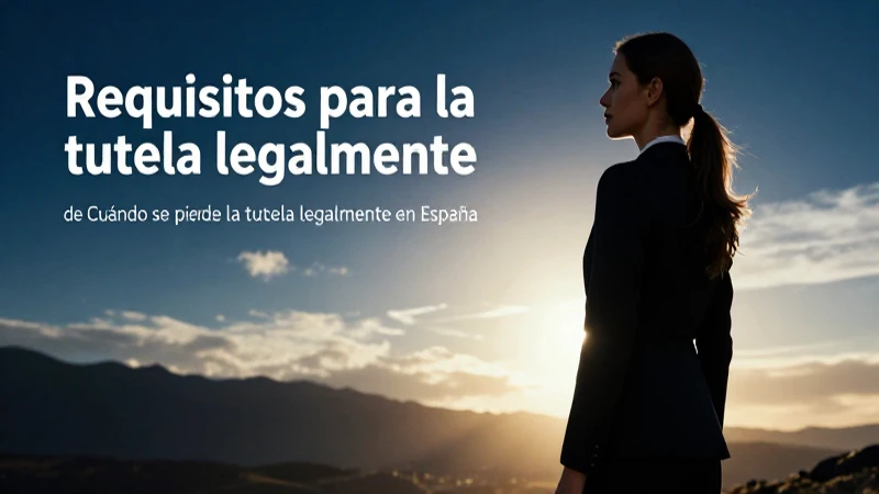 Requisitos para perder tutela en España