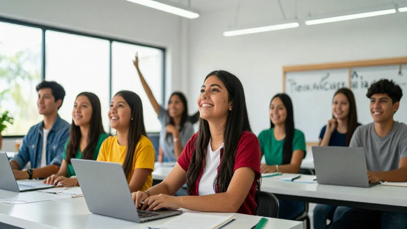 Jóvenes mexicanos entusiastas en taller moderno