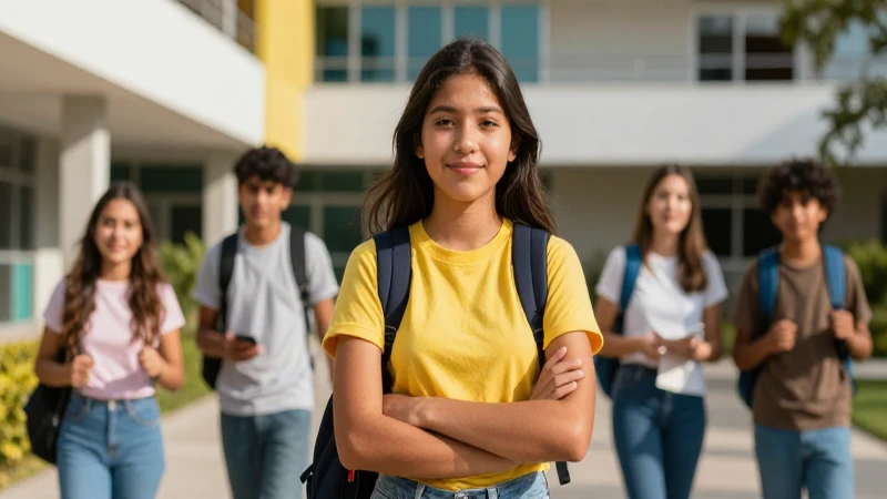 Retrato profesional de estudiante mexicano moderno