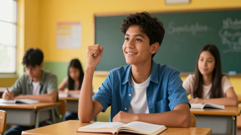 Joven mexicano ambicioso triunfa en su aula