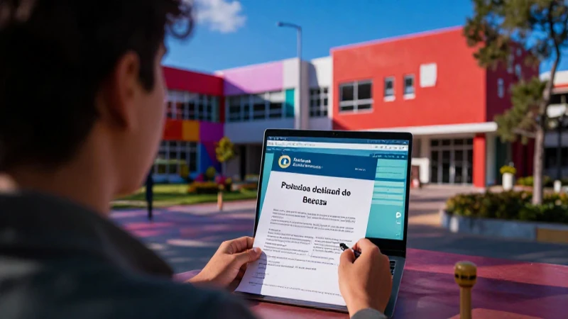 Proceso de solicitud y pago de becas universitarias
