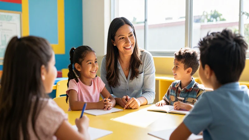 Cuál es el nombre de los profesionales que cuidan niños en guarderías 14 Maestra y niño feliz en aula moderna