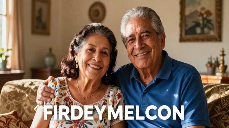 Pareja mexicana sonriente en hogar acogedor