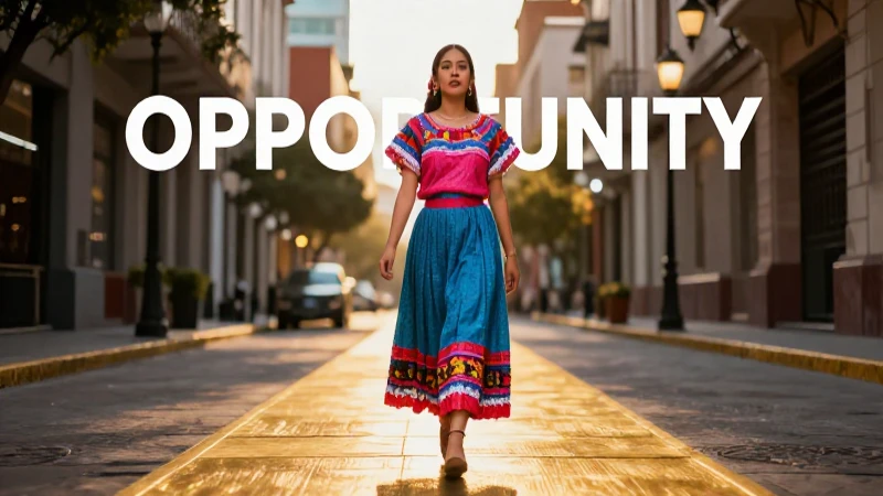 Mujer mexicana simboliza confianza y oportunidades