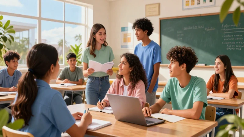 Programa educativo de Canal 11 con estudiantes
