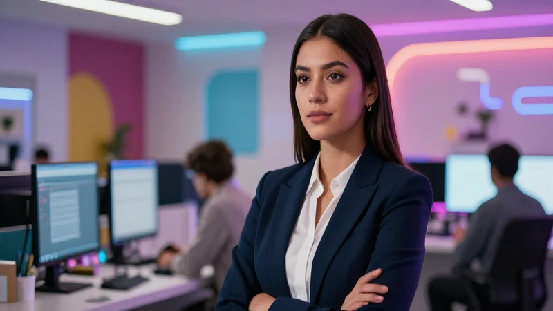 Joven mexicana en un taller, mirando hacia el futuro