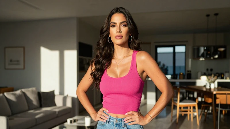 Mujer mexicana atractiva, luz y oportunidad
