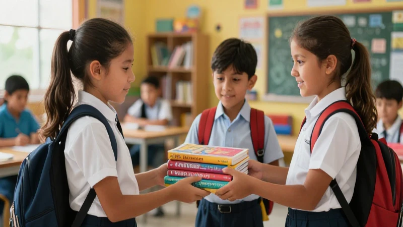 Empresas privadas apoyan útiles escolares