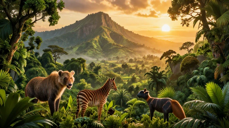 Fauna mexicana majestuosa en la selva