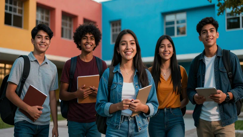Ambición juvenil en modernos campus mexicanos