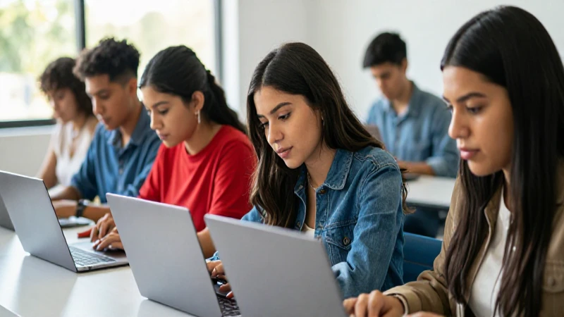 Estudiantes mexicanos colaborando en entornos modernos