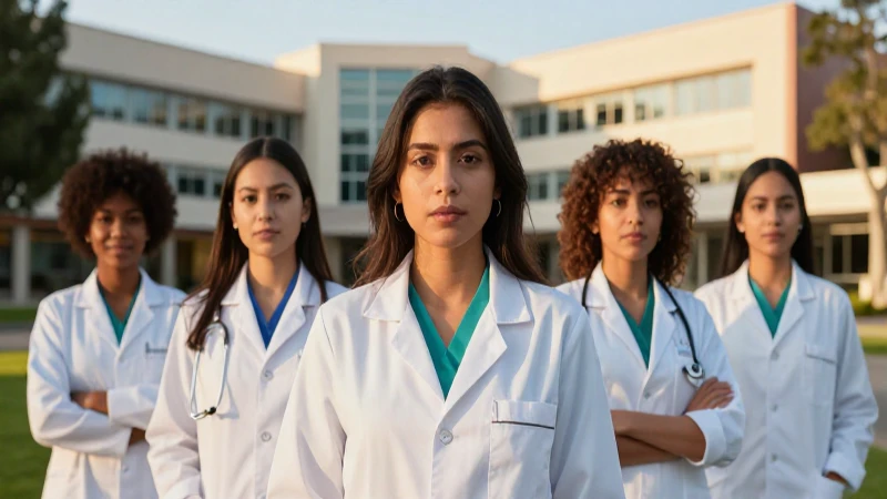 Retrato cinematográfico de estudiante médica