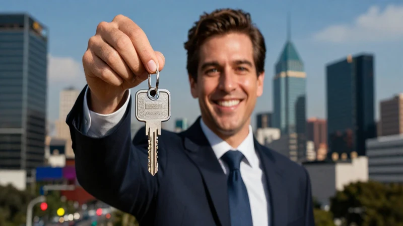 Profesional mexicano con vista moderna de CDMX
