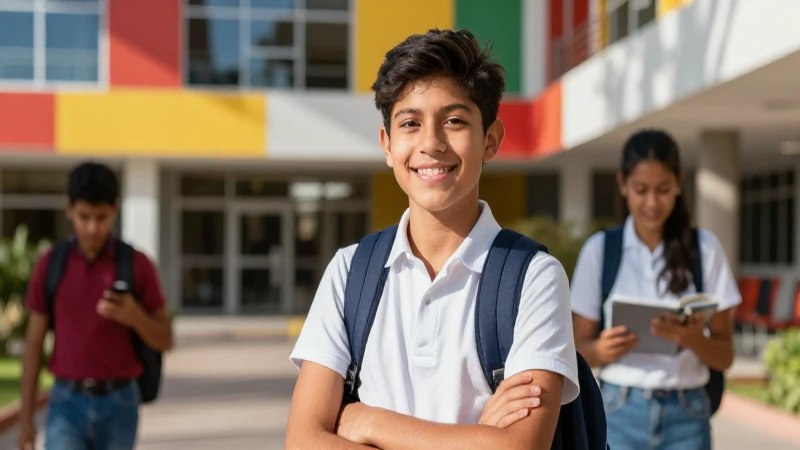 Éxito estudiantil mexicano en campus moderno