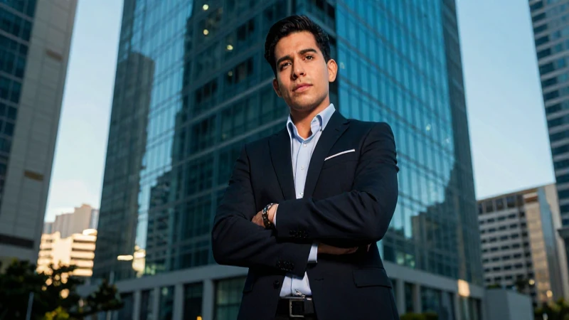 Joven profesional mexicano exitoso con alta calidad