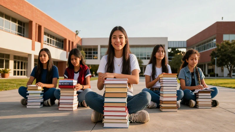 Estudiante mexicano exitoso bajo luz dorada