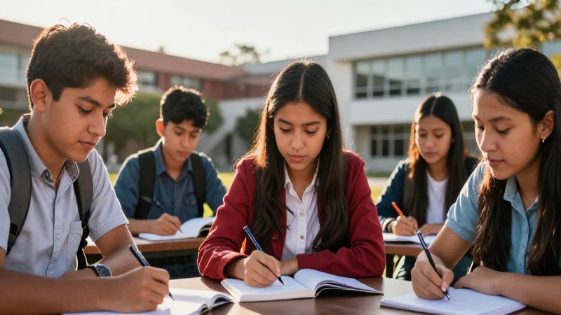 Estudiantes mexicanos apasionados en el campus universitario