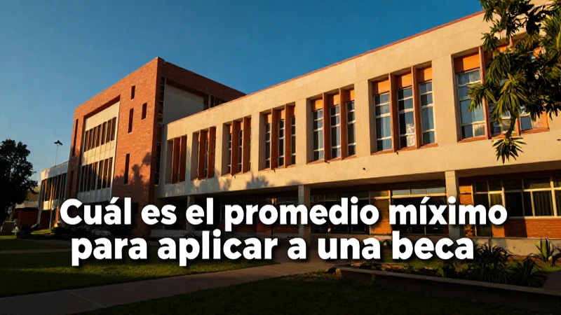Promedio necesario para obtener la beca