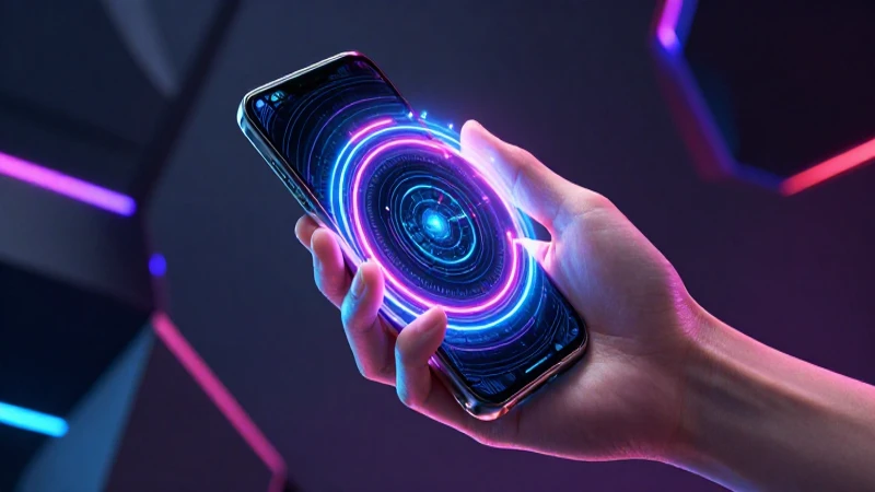 Interfaz cibernética digital con energía brillante