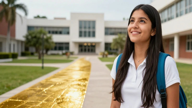 Joven estudiante mexicano, símbolo de oportunidad y éxito