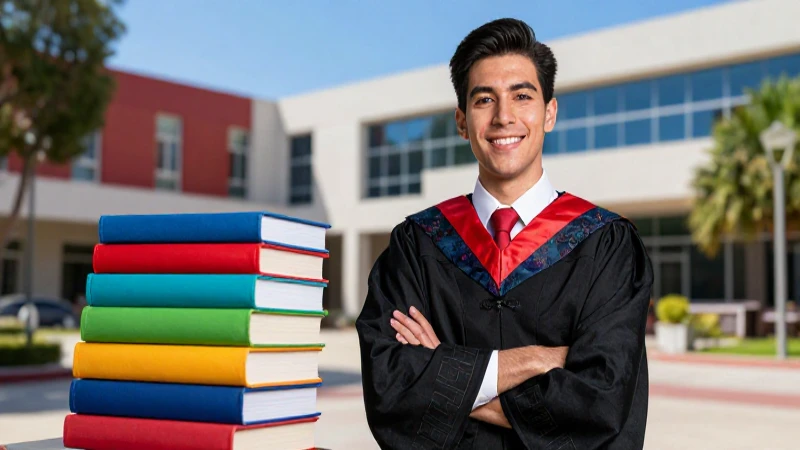 Joven exitoso en su universidad