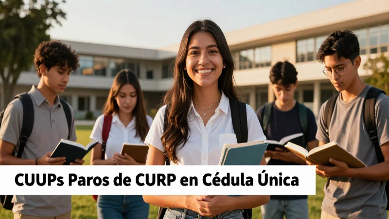 Guía de llenado de CURP en Cédula Única