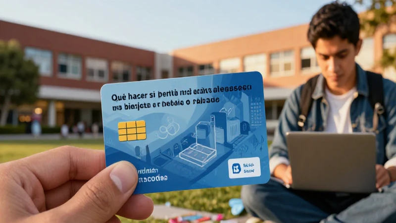 Reportar tarjeta perdida en el sistema de la beca