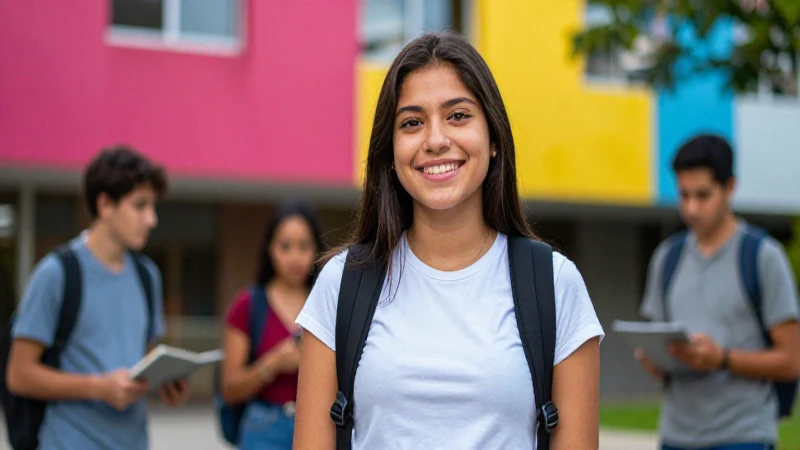 Joven mexicana universitaria, éxito y dinamismo académico