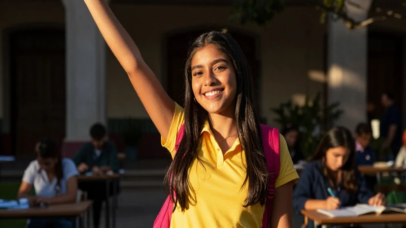 Estudiante mexicana triunfa bajo luz dorada