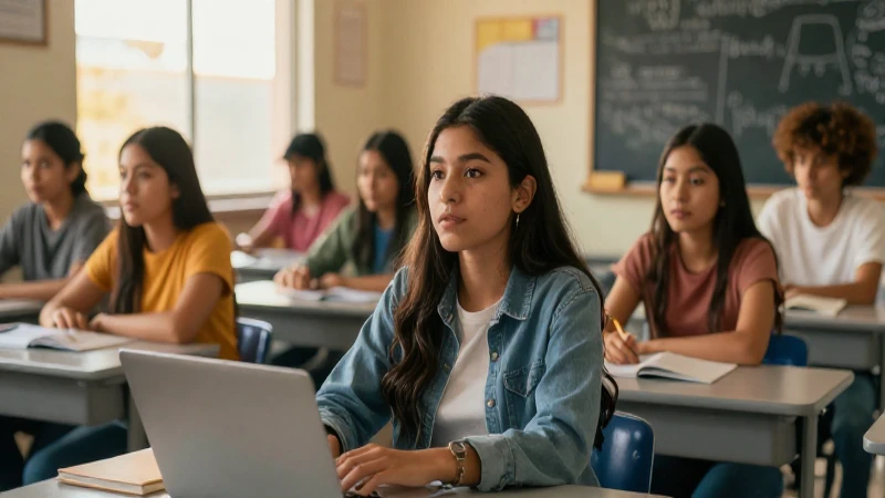 Estudiante mexicano moderno con luz dorada