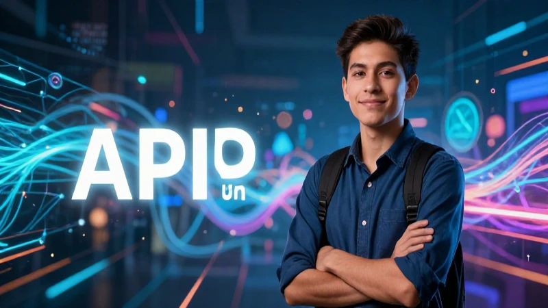 Estudiante aprende en red digital avanzada